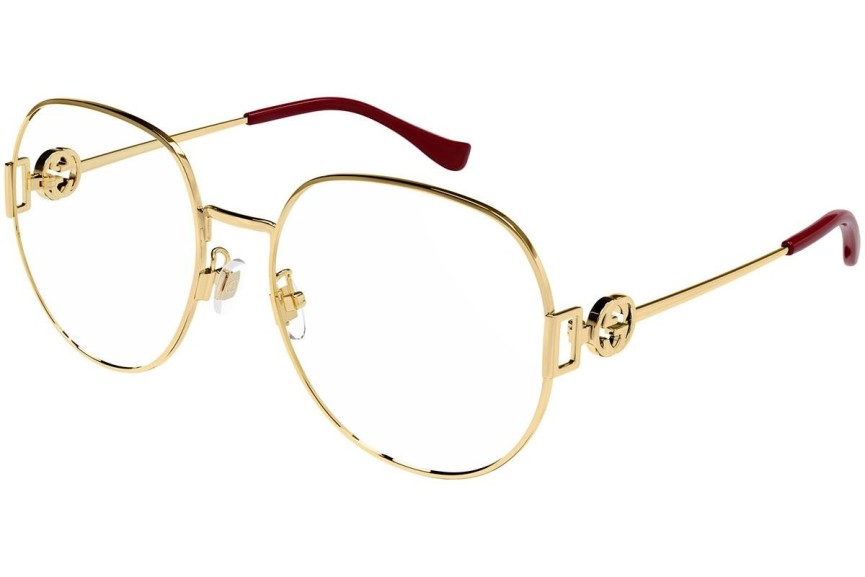 Glasögon Gucci GG1208O 001 Runda Guld