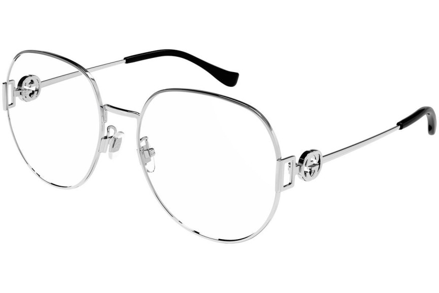 Glasögon Gucci GG1208O 003 Runda Silver