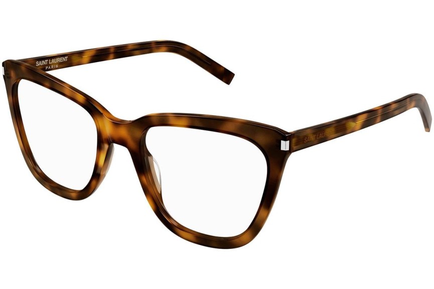 Glasögon Saint Laurent SL548SLIMOPT 002 Cat Eye Havana