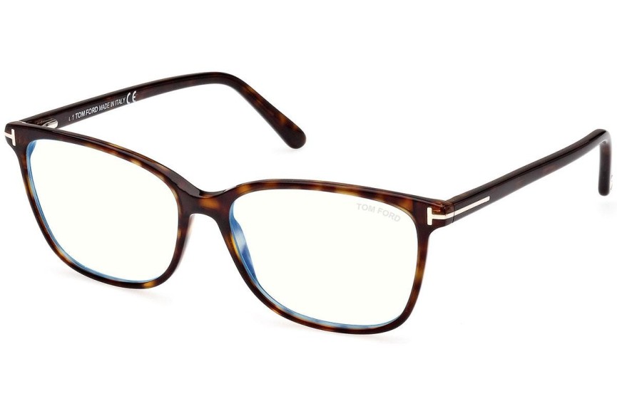 Glasögon Tom Ford FT5842-B 052 Fyrkantig Havana