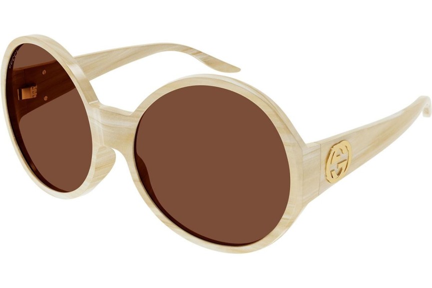 Solglasögon Gucci GG0954S 006 Runda Beige