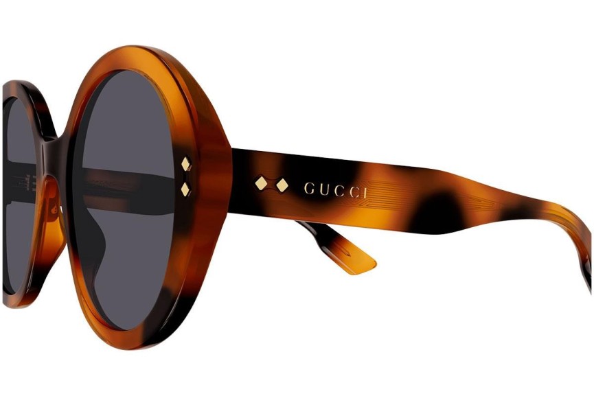 Solglasögon Gucci GG1081S 002 Runda Havana