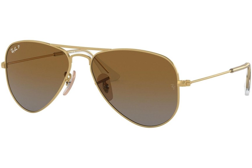 Solglasögon Ray-Ban Junior Aviator Junior RJ9506S 223/T5 Polarized Pilot Guld