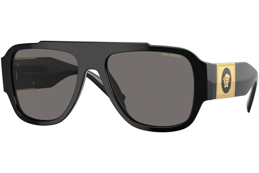 Solglasögon Versace Macy'S Aviator VE4436U GB1/81 Polarized Flat Top Svart