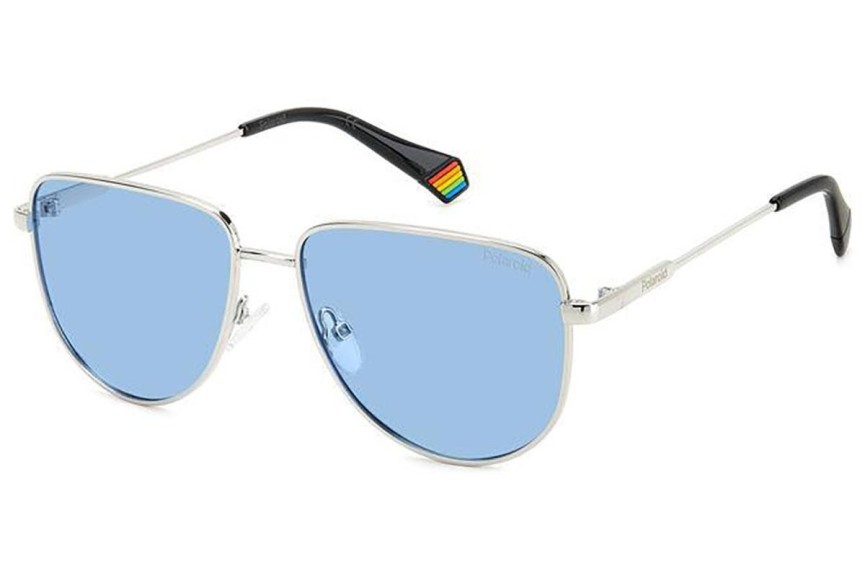 Solglasögon Polaroid PLD6196/S/X 010/C3 Polarized Oval Silver