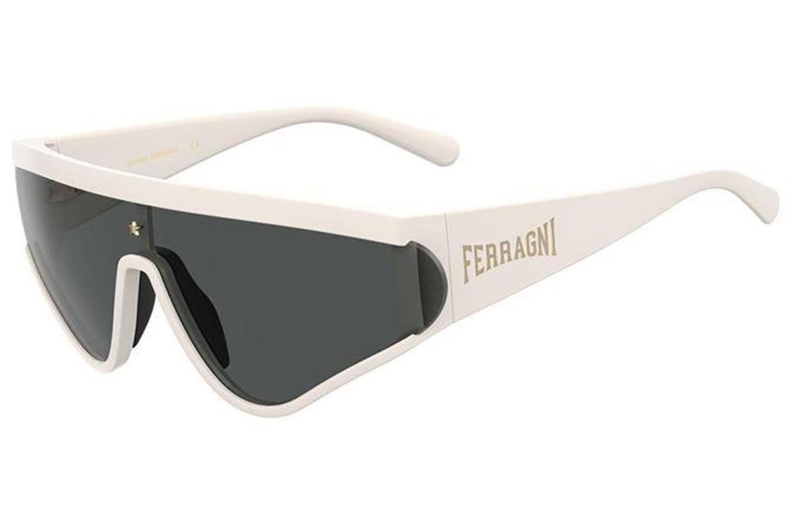 Solglasögon Chiara Ferragni CF7021/S VK6/IR Enkel Lins | Shield Vit