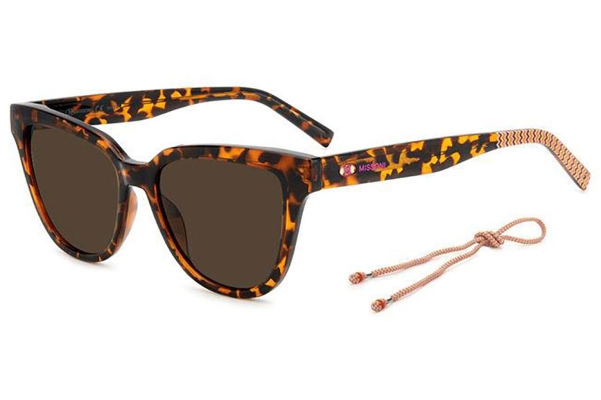 Solglasögon M Missoni MMI0141/S 086/70 Cat Eye Havana