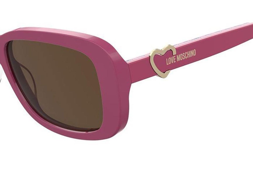 Solglasögon Love Moschino MOL060/S MU1/70 Rektangulära Rosa