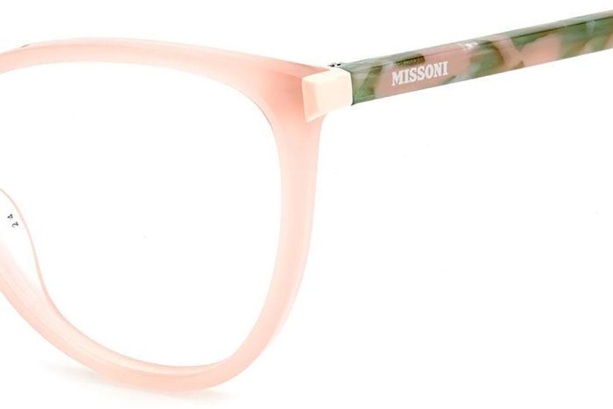 Glasögon Missoni MIS0136 47E Cat Eye Rosa