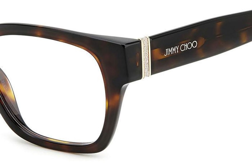 Glasögon Jimmy Choo JC370 086 Rektangulära Havana