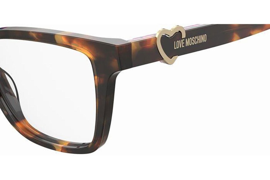 Glasögon Love Moschino MOL610 05L Rektangulära Havana