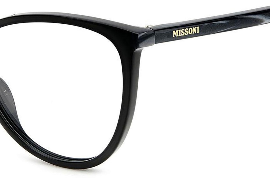 Glasögon Missoni MIS0136 807 Cat Eye Svart