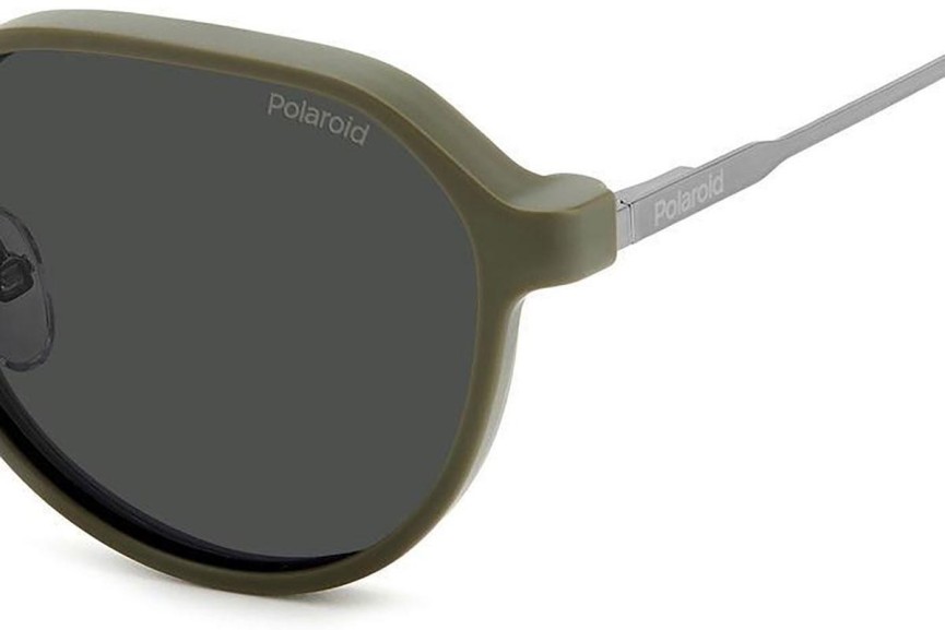 Glasögon Polaroid PLD6204/CS SMF/M9 Polarized Oval Silver