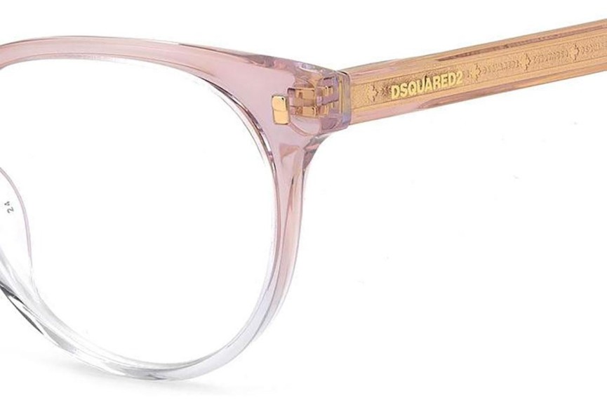 Glasögon Dsquared2 D20082 8XO Cat Eye Rosa