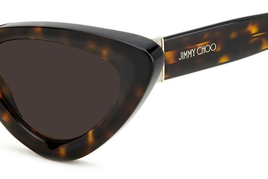 Solglasögon Jimmy Choo ADDY/S 086/70 Cat Eye Havana