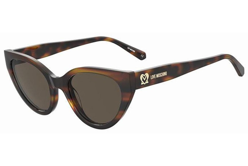 Solglasögon Love Moschino MOL064/S 05L/70 Cat Eye Havana