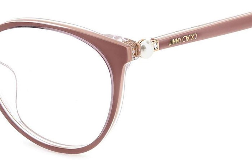 Glasögon Jimmy Choo JC378/G Y9A Cat Eye Beige