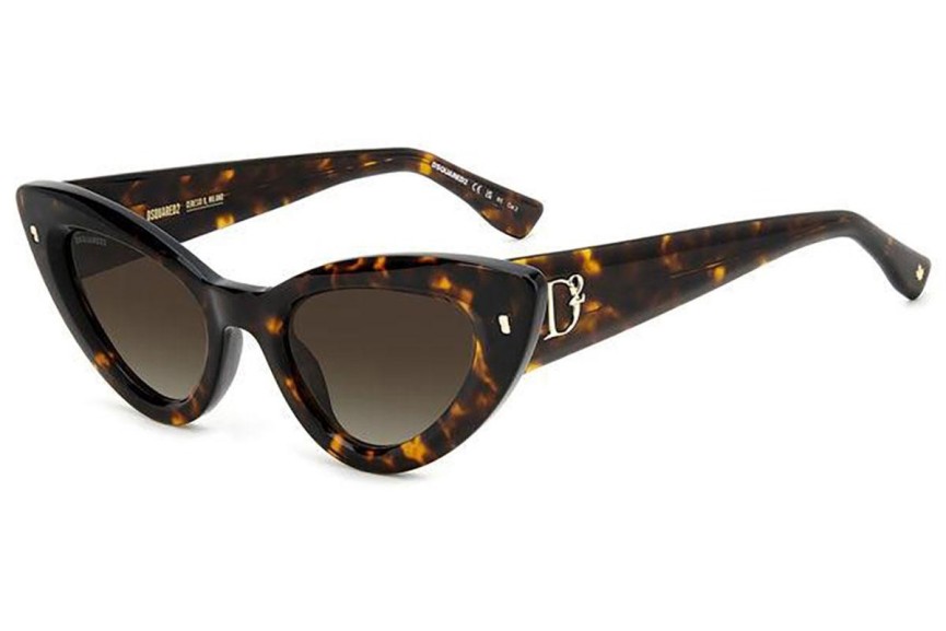 Solglasögon Dsquared2 D20092/S 086/HA Cat Eye Havana