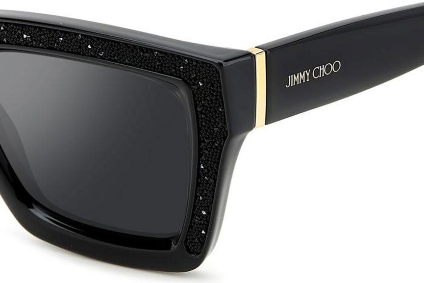 Solglasögon Jimmy Choo MEGS/S 807/T4 Rektangulära Svart