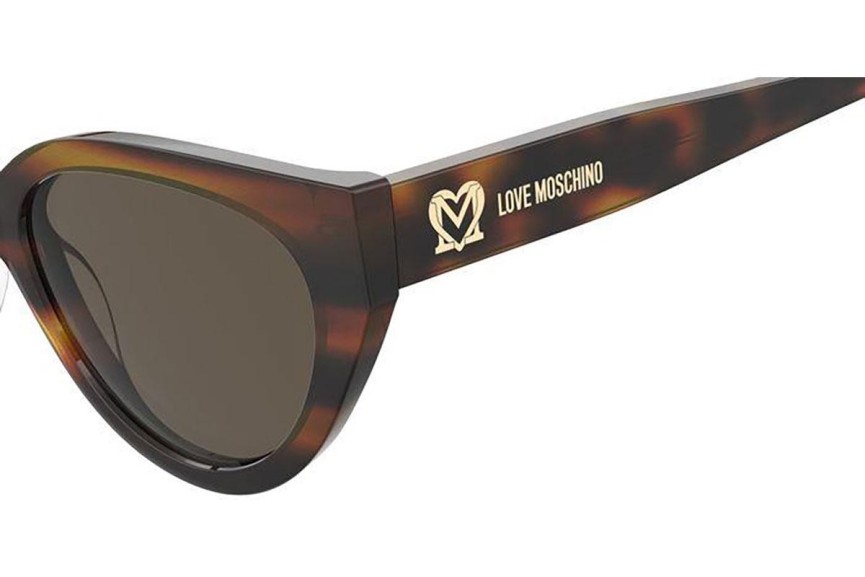 Solglasögon Love Moschino MOL064/S 05L/70 Cat Eye Havana