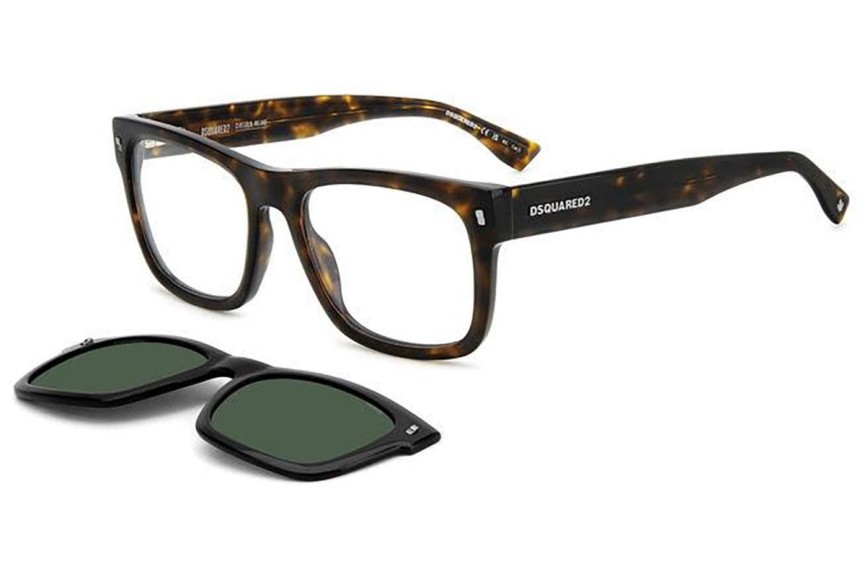 Glasögon Dsquared2 D20100/CS 086/UC Fyrkantig Havana