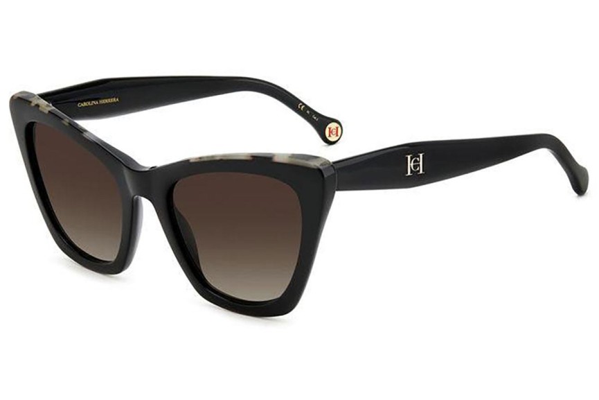 Solglasögon Carolina Herrera HER0129/S WR7/HA Cat Eye Svart