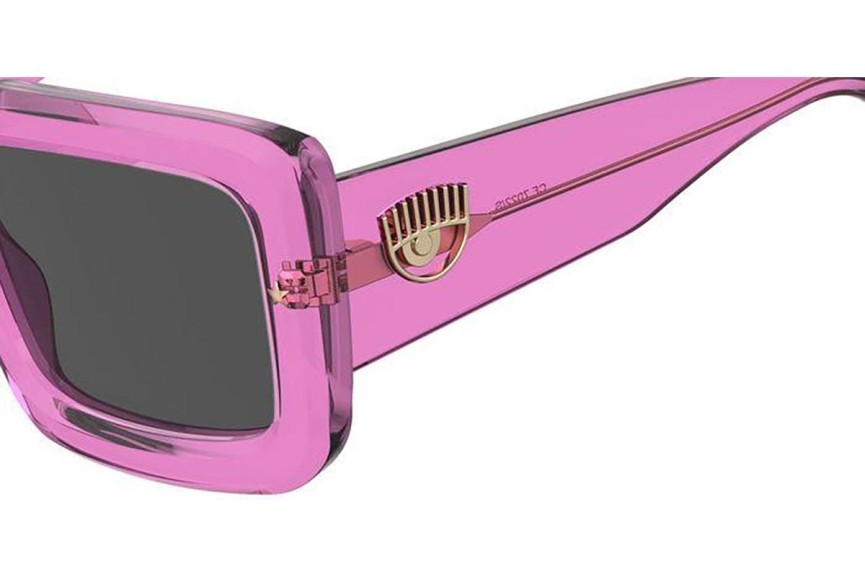 Solglasögon Chiara Ferragni CF7022/S 35J/IR Rektangulära Rosa