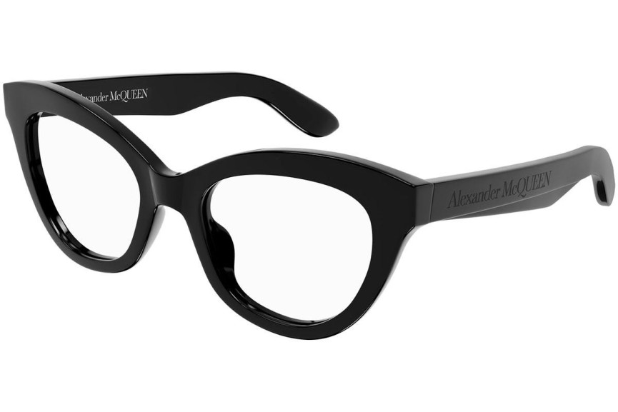 Glasögon Alexander McQueen AM0395O 001 Cat Eye Svart