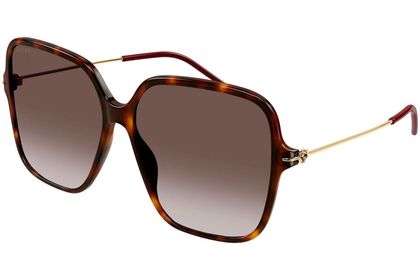 Solglasögon Gucci GG1267S 002 Oversize Havana