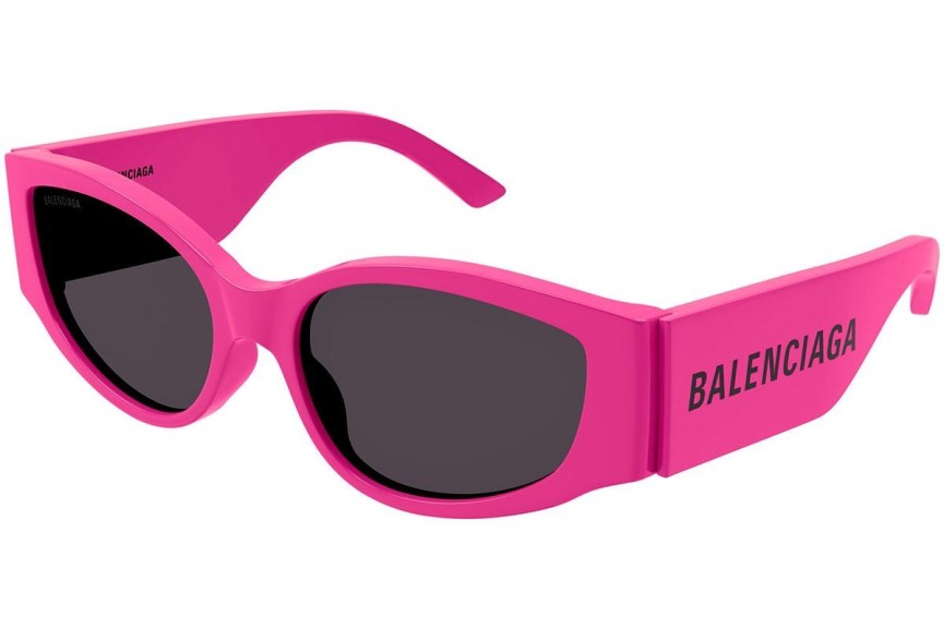 Solglasögon Balenciaga BB0258S 004 Rektangulära Rosa