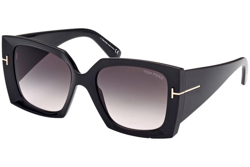 Solglasögon Tom Ford Jacquetta FT0921 01B Fyrkantig Svart