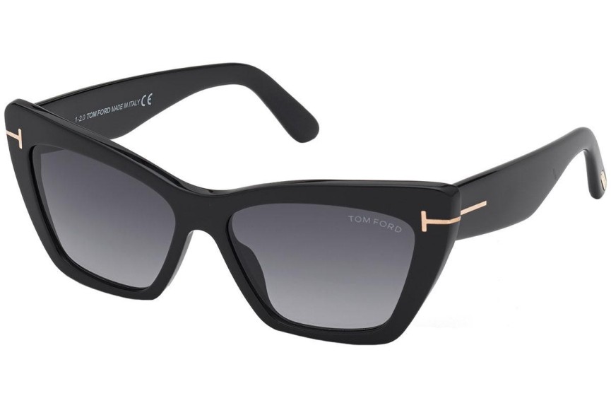 Solglasögon Tom Ford Wyatt FT0871 01B Cat Eye Svart