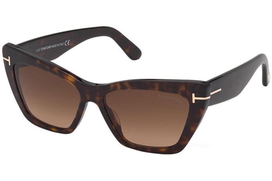 Solglasögon Tom Ford Wyatt FT0871 52F Cat Eye Havana