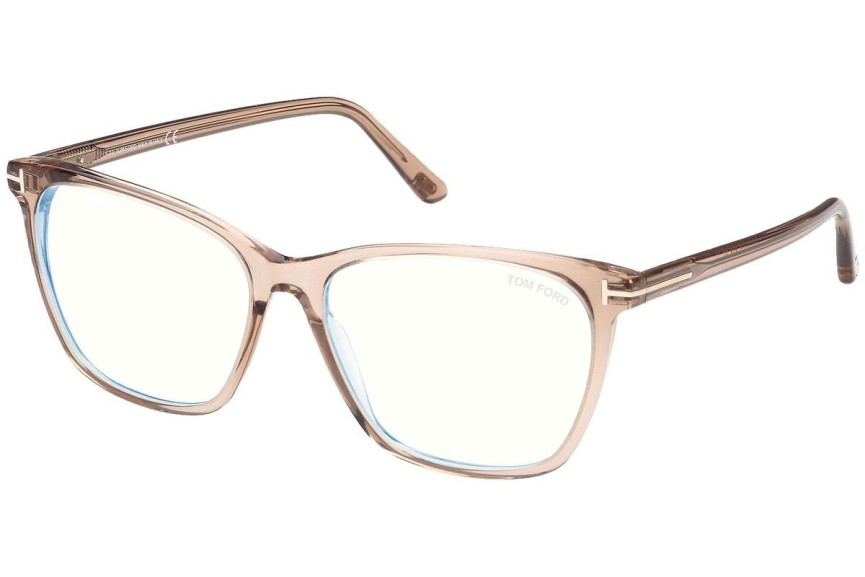 Glasögon Tom Ford FT5762-B 045 Fyrkantig Beige