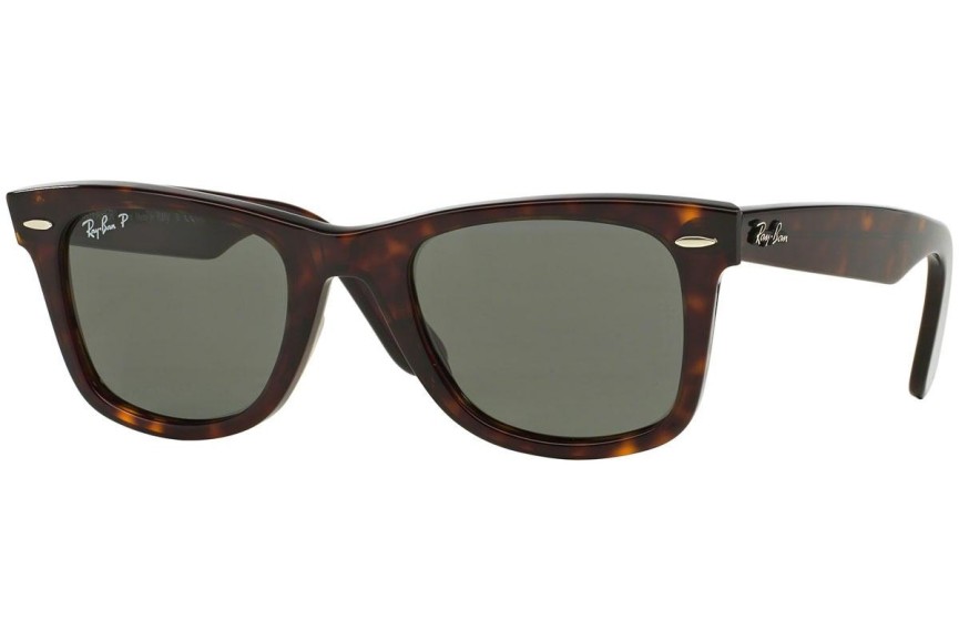 Solglasögon Ray-Ban Wayfarer Classic RB2140 902/58 Polarized Fyrkantig Havana