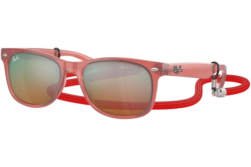 Solglasögon Ray-Ban Junior New Wayfarer Junior RJ9052S 7145A8 Fyrkantig Rosa