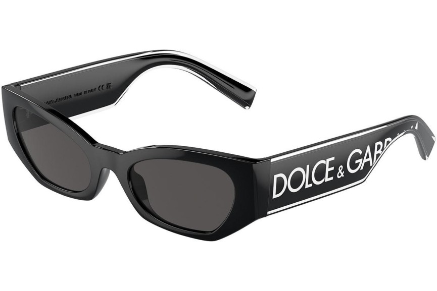 Solglasögon Dolce & Gabbana DG6186 501/87 Cat Eye Svart