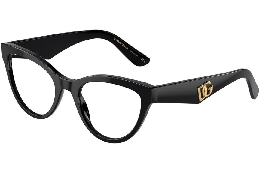 Glasögon Dolce & Gabbana DG3372 501 Cat Eye Svart