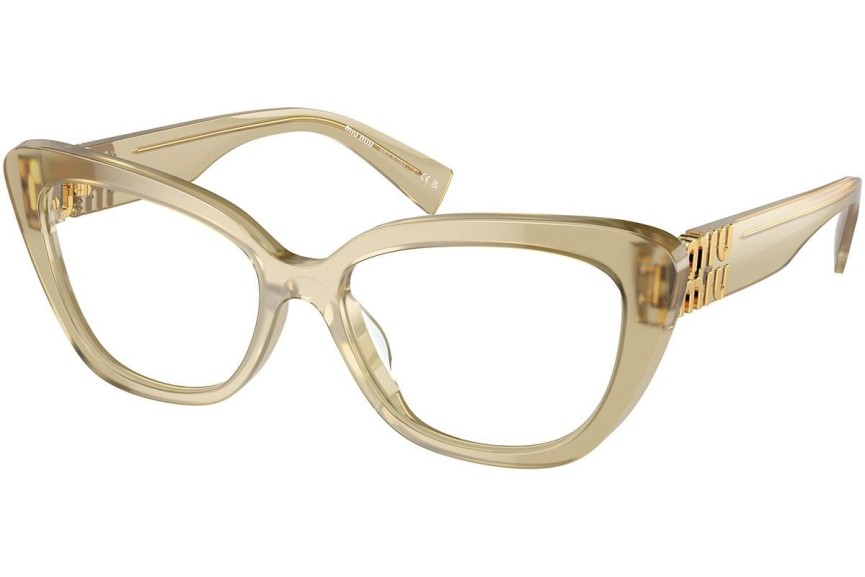 Glasögon Miu Miu MU05VV 11M1O1 Cat Eye Beige