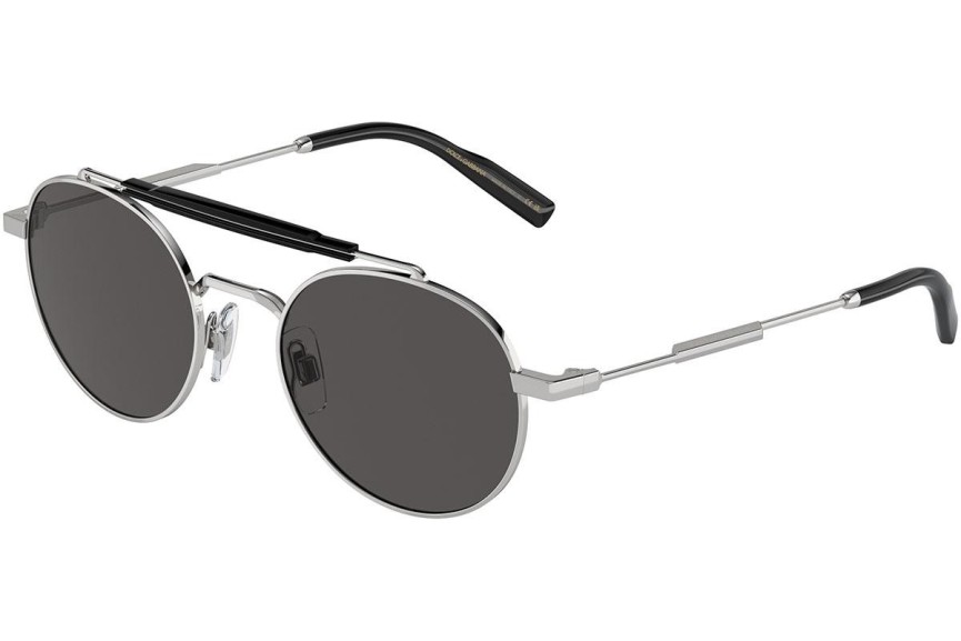 Solglasögon Dolce & Gabbana DG2295 05/87 Runda Silver