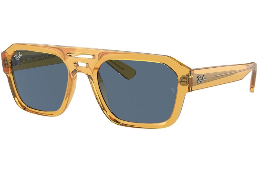 Solglasögon Ray-Ban Corrigan RB4397 668280 Flat Top Gul