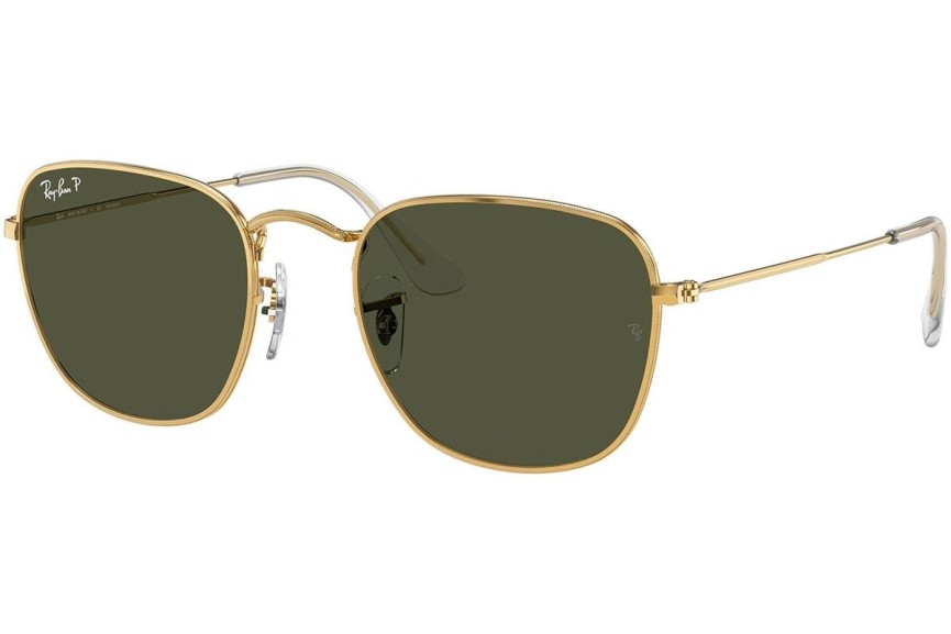 Solglasögon Ray-Ban Frank RB3857 919658 Polarized Fyrkantig Guld