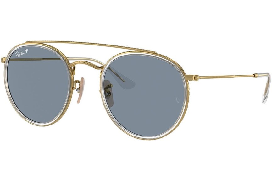 Solglasögon Ray-Ban Round Double Bridge RB3647N 001/02 Runda Guld