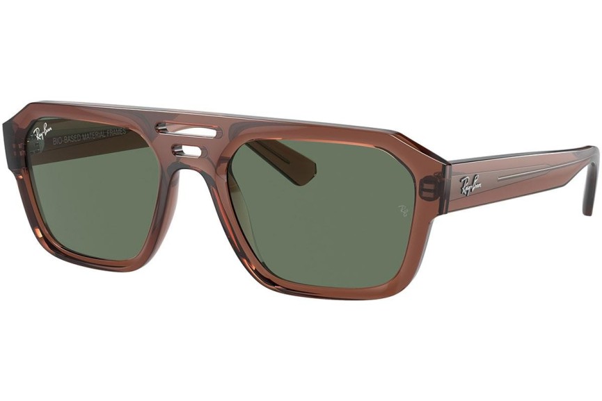 Solglasögon Ray-Ban Corrigan RB4397 667882 Flat Top Brun