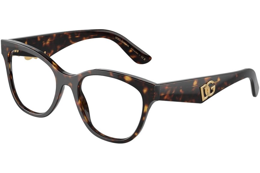 Glasögon Dolce & Gabbana DG3371 502 Runda Havana