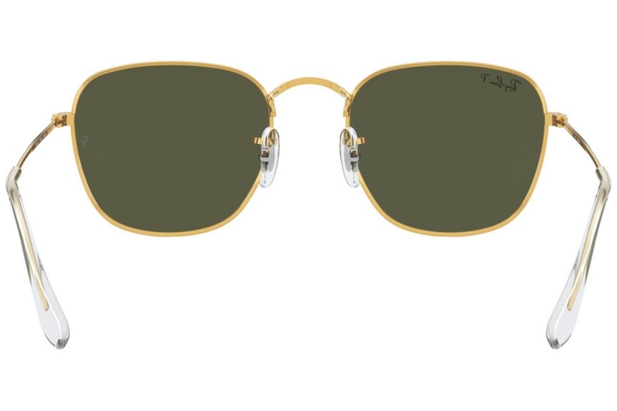 Solglasögon Ray-Ban Frank RB3857 919658 Polarized Fyrkantig Guld