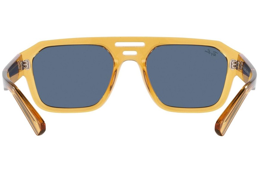 Solglasögon Ray-Ban Corrigan RB4397 668280 Flat Top Gul