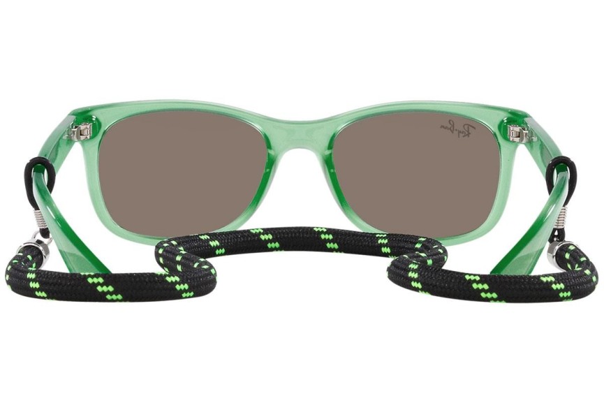 Solglasögon Ray-Ban Junior New Wayfarer Junior RJ9052S 71465A Fyrkantig Grön