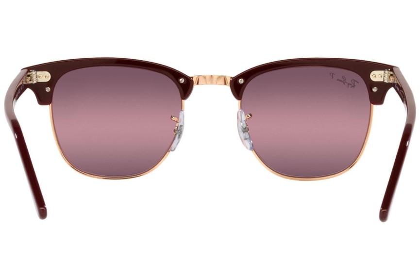 Solglasögon Ray-Ban Clubmaster Chromance Collection RB3016 1365G9 Polarized Browline Röd