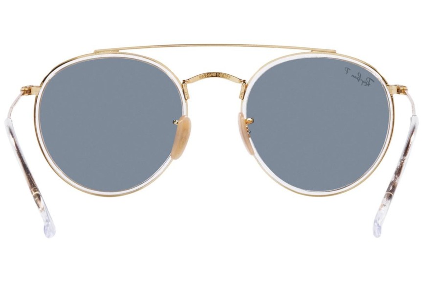 Solglasögon Ray-Ban Round Double Bridge RB3647N 001/02 Runda Guld